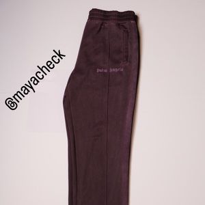 Burgundy Palm Angels Track Pants